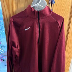 Men's Nike Dri-Fit Quarter Zip -  XL - Maroon
